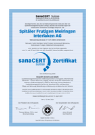 Zertifikat SanaCERT